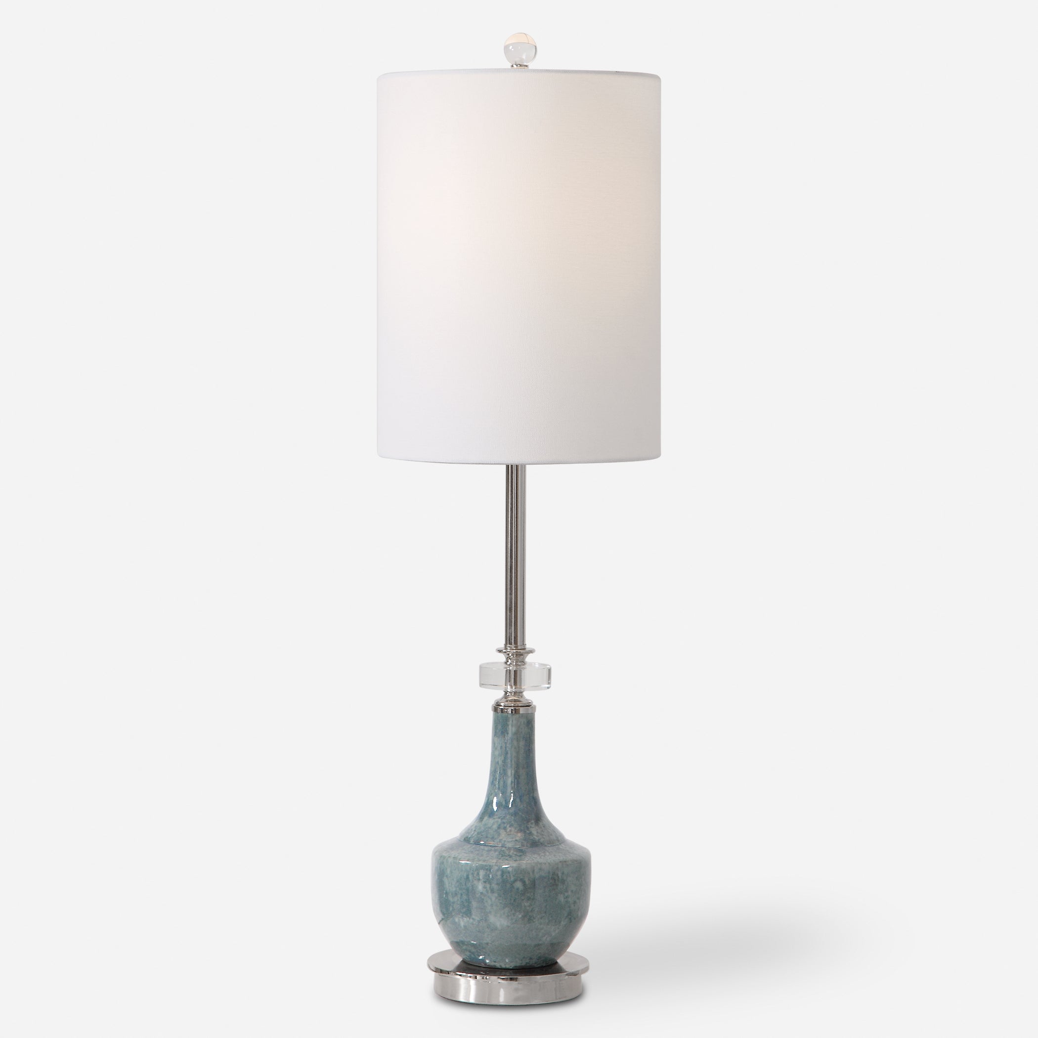 Uttermost Piers Piers Mottled Blue Buffet Lamp