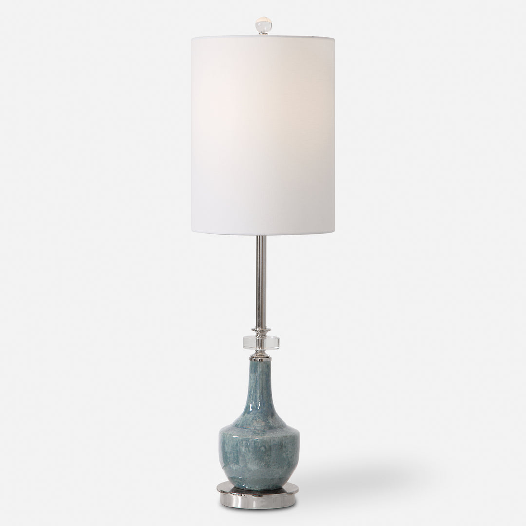 Uttermost Piers Piers Mottled Blue Buffet Lamp