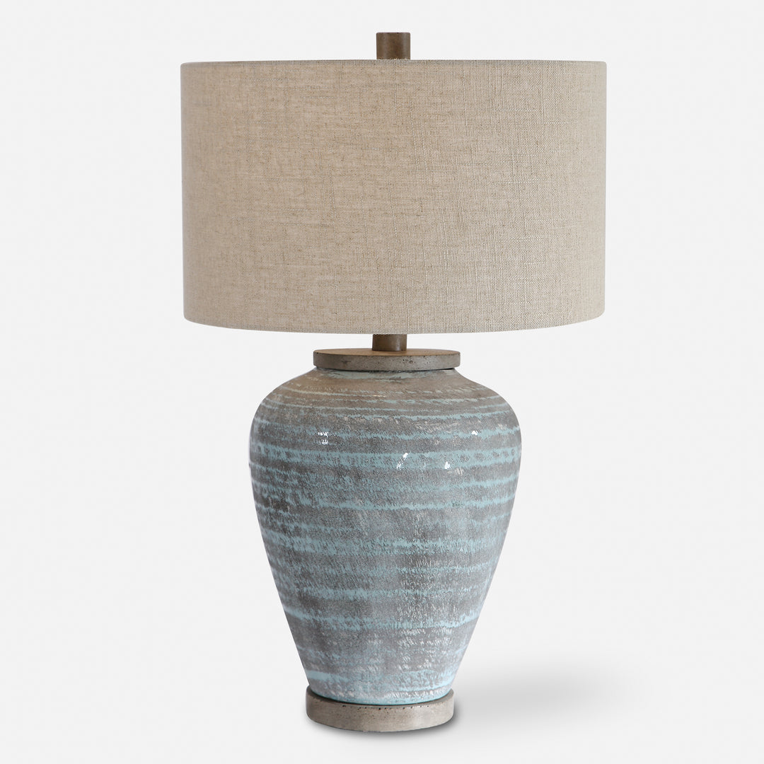 Uttermost Pelia Pelia Light Aqua Table Lamp