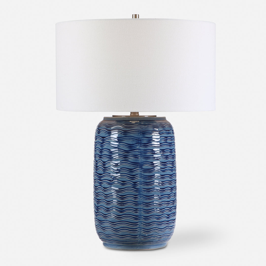 Uttermost Sedna Blue Table Lamp Table Lamps Uttermost   