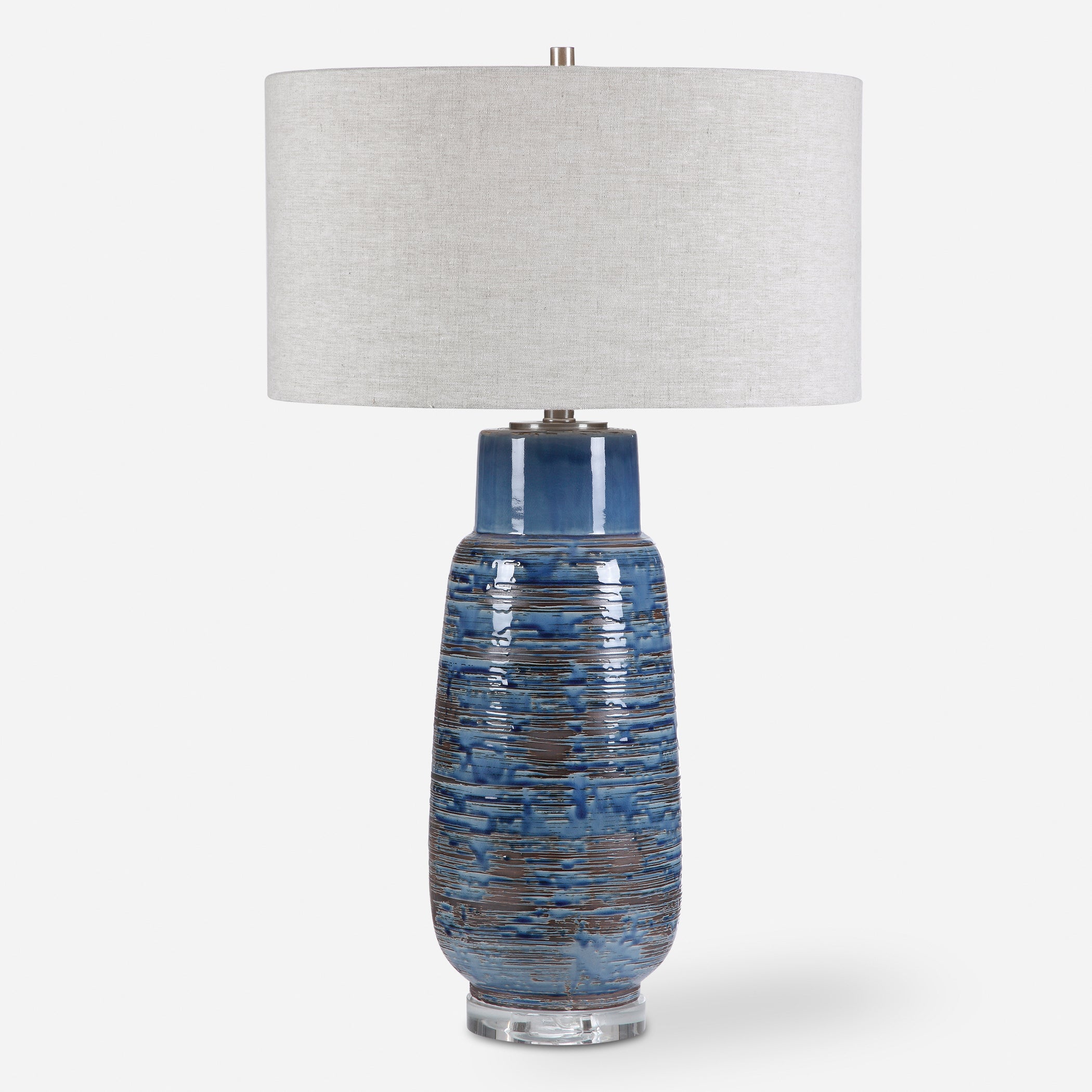 Uttermost Magellan Blue Table Lamp Blue Table Lamp Uttermost   