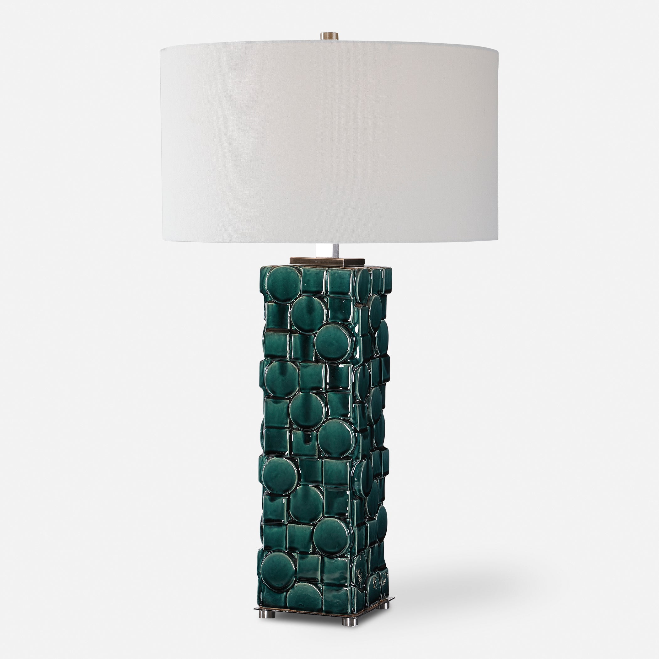 Uttermost Geometry Green Table Lamp Green Table Lamp Uttermost   