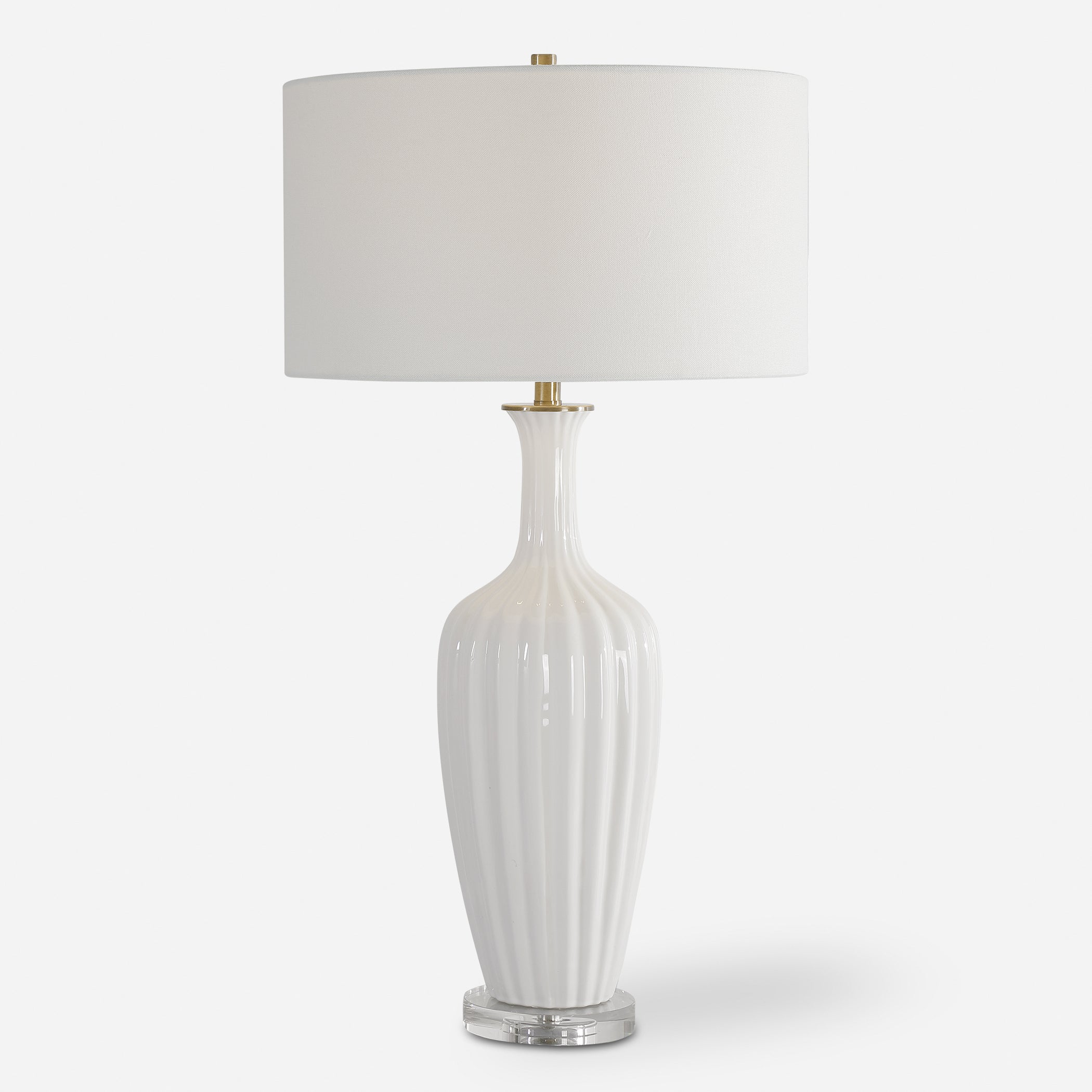 Uttermost Strauss White Ceramic Table Lamp White Ceramic Table Lamp Uttermost   