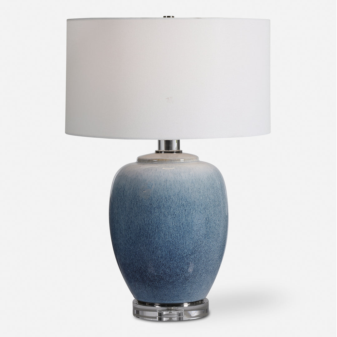 Uttermost Blue Waters Blue Ceramic Table Lamp Table Lamps Uttermost   