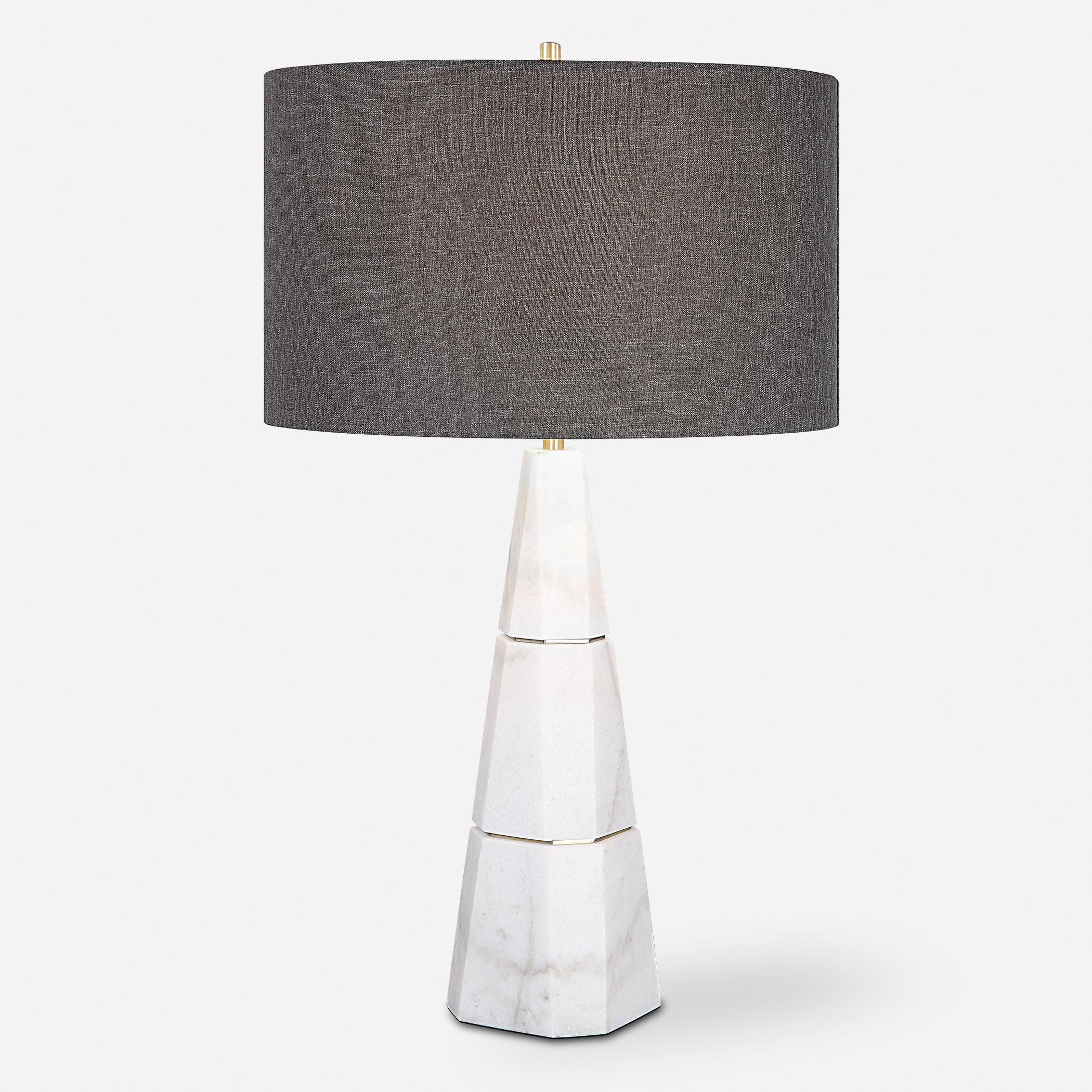 Uttermost Citadel White Marble Table Lamp