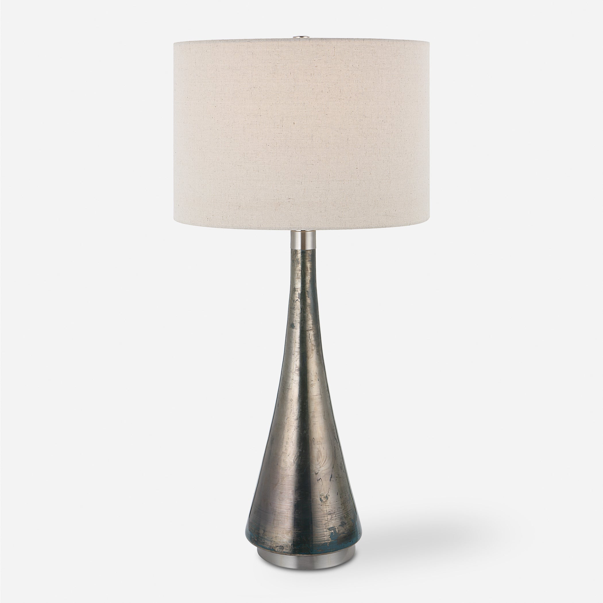 Uttermost Contour Metallic Glass Table Lamp