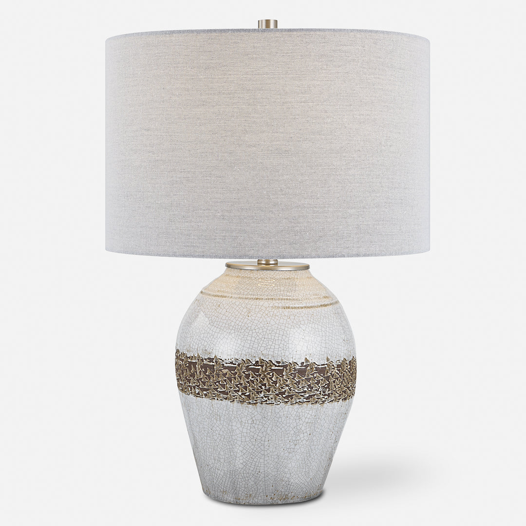 Uttermost Poul Crackled Table Lamp Table Lamps Uttermost   