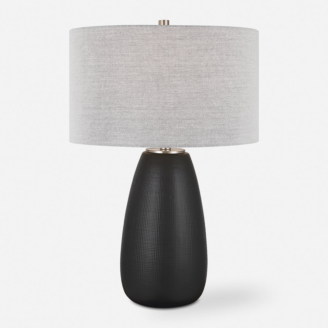 Uttermost Twilight Satin Black Table Lamp