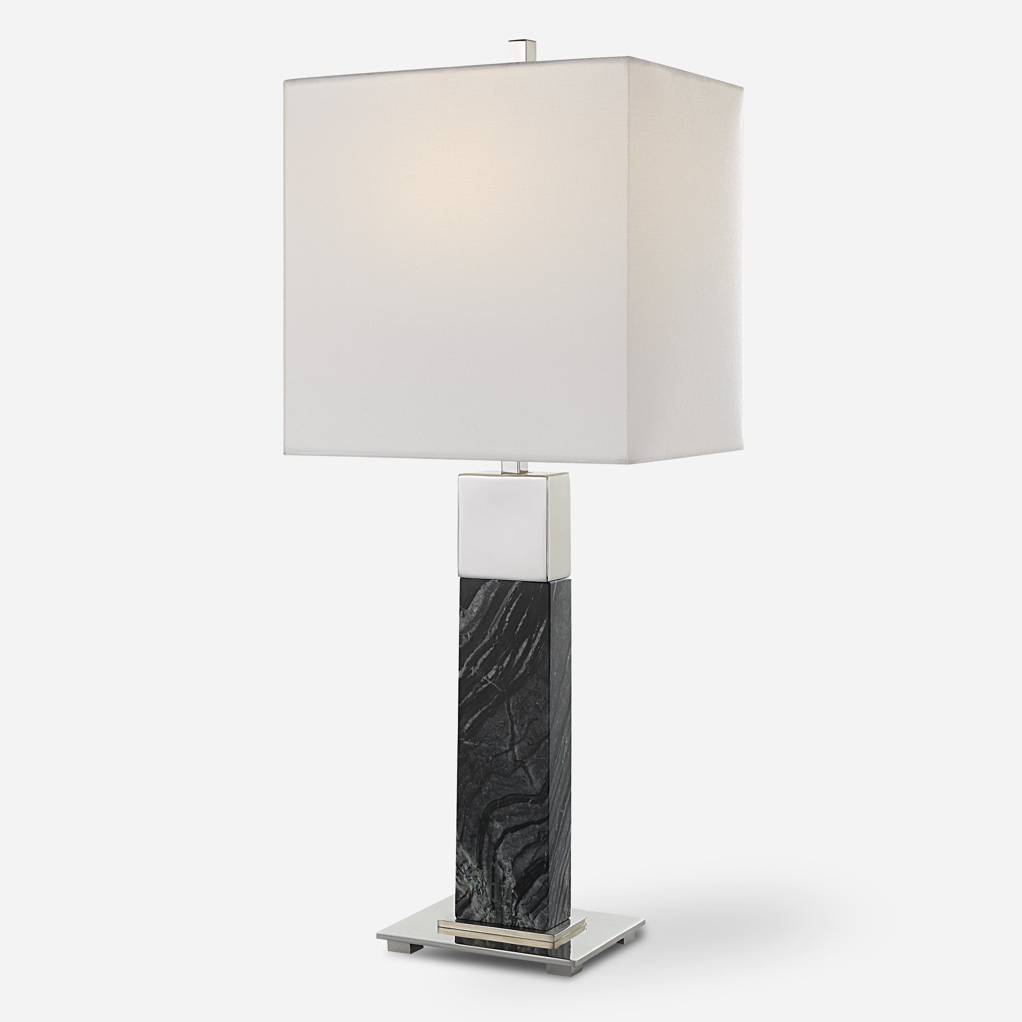 Uttermost Pilaster Black Marble Table Lamp Black Marble Table Lamp Uttermost   