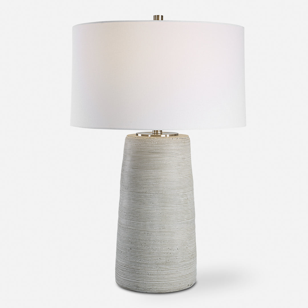 Uttermost Mountainscape Gray Ceramic Table Lamp