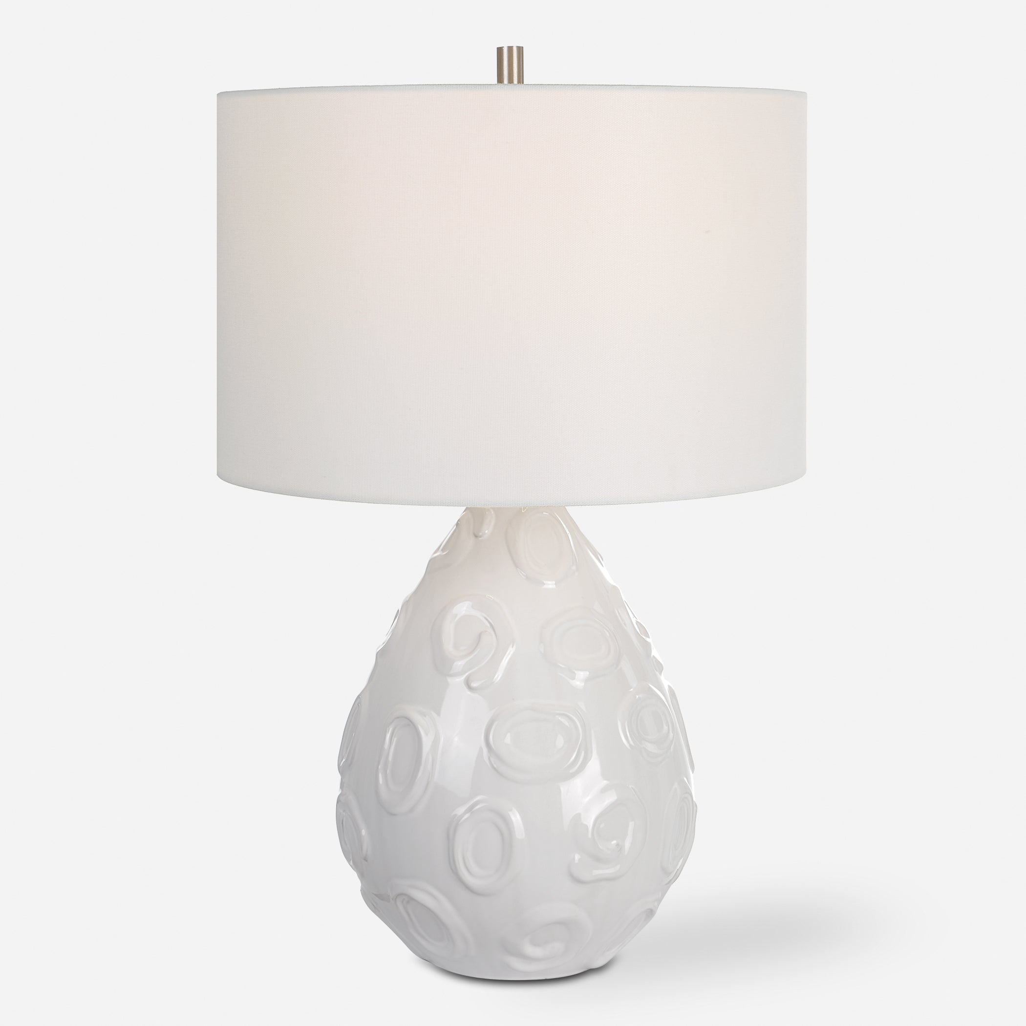 Uttermost Loop White Glaze Table Lamp White Glaze Table Lamp Uttermost   