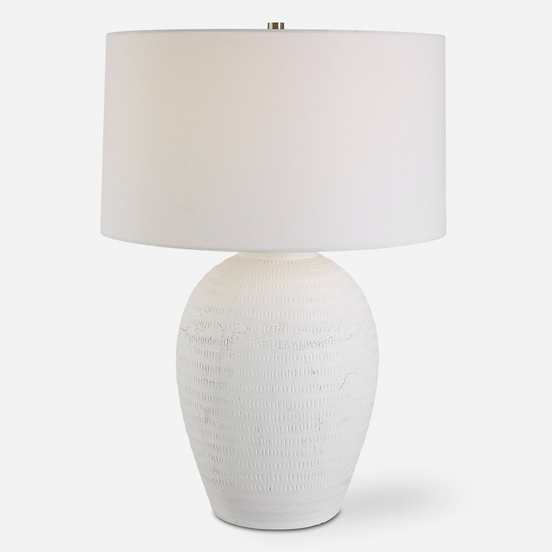 Uttermost Reyna Chalk White Table Lamp