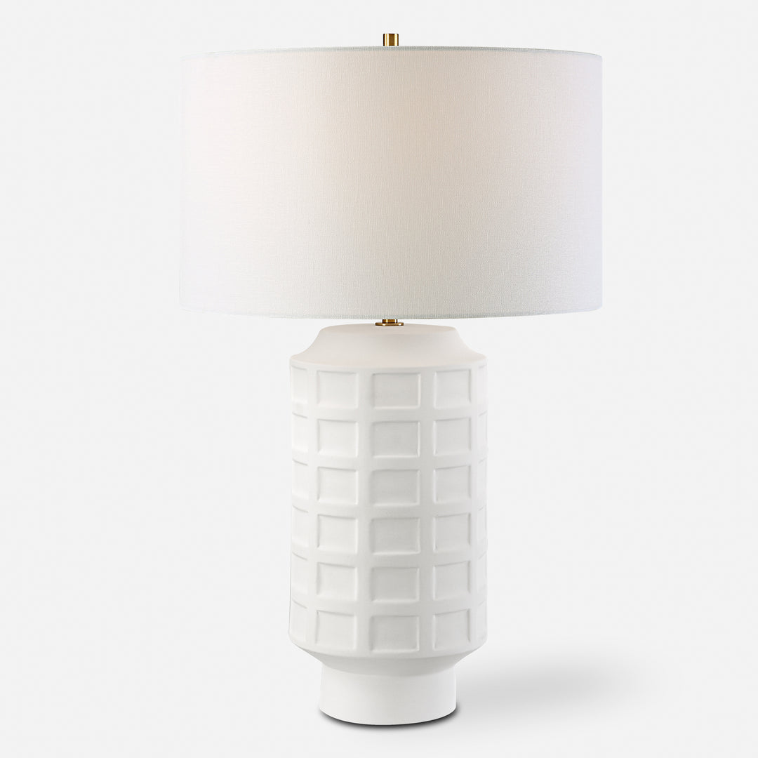 Uttermost Window White Table Lamp