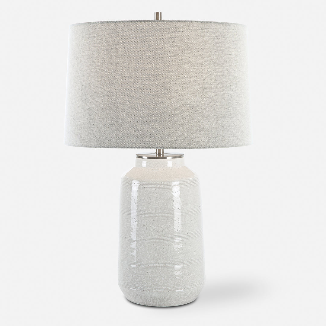 Uttermost Odawa White Farmhouse Table Lamp