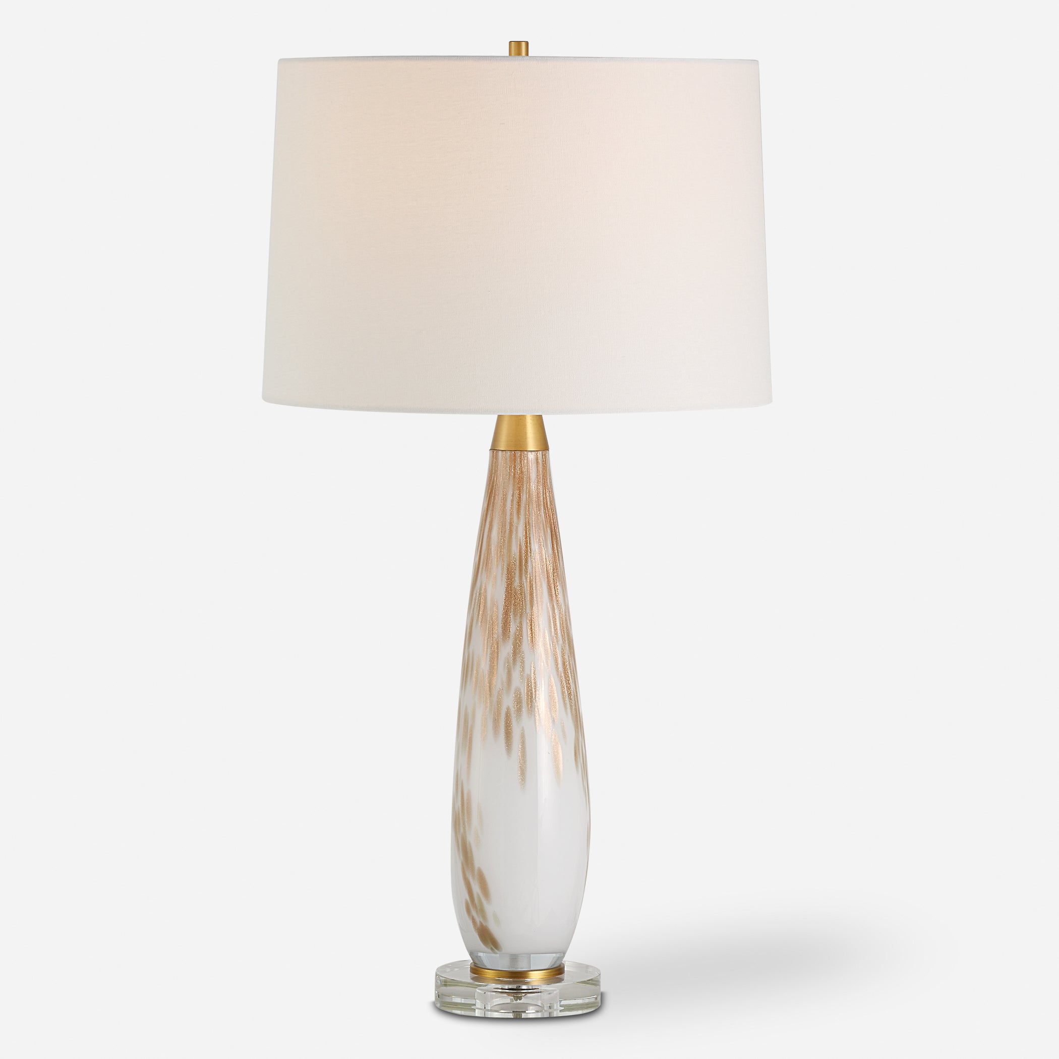 Uttermost Lyra White & Gold Table Lamp White & Gold Table Lamp Uttermost   