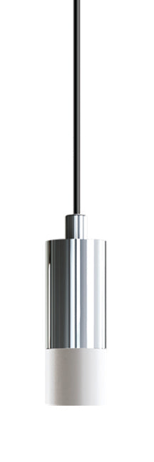 Blackjack Lighting Short Frosted Light Guide Pendant Pendants Blackjack Lighting 1" Polished Chrome 