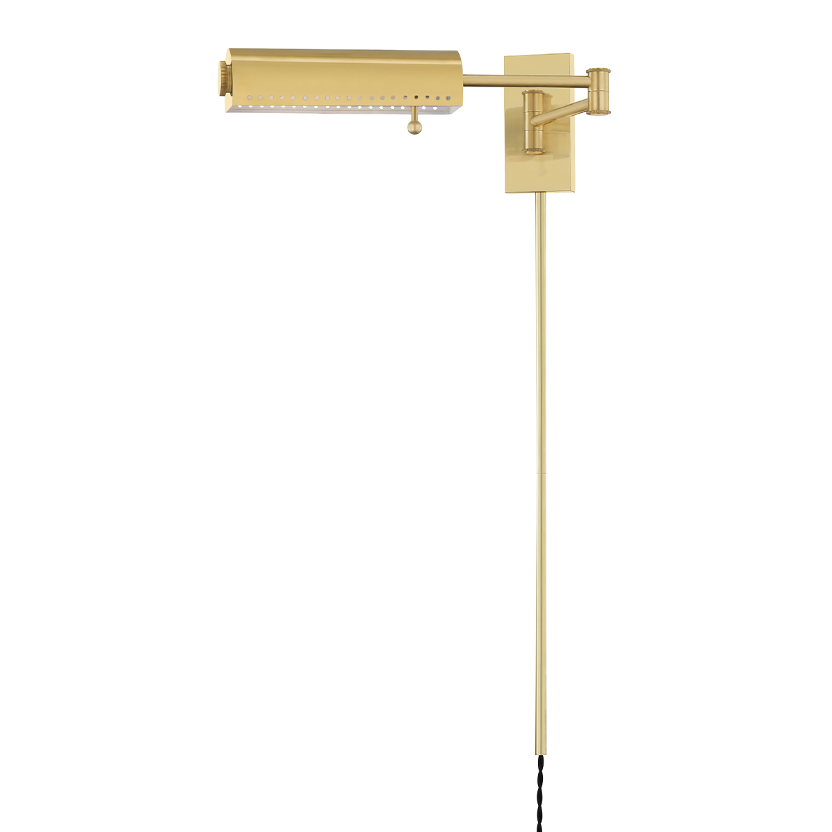 Hudson Valley Lighting Hampshire Plug-in Sconce Sconce Hudson Valley Lighting Aged Brass  