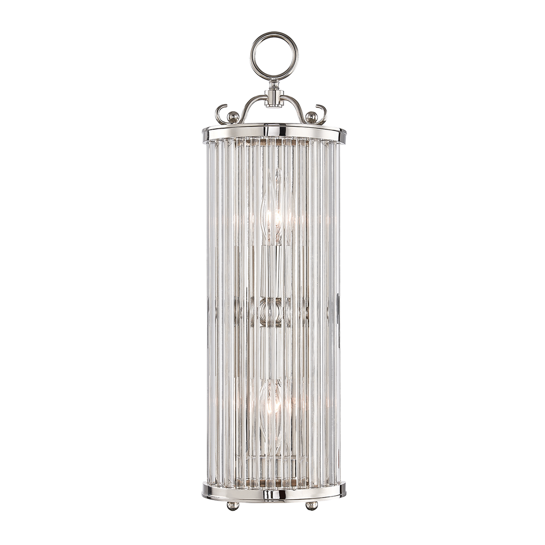 Hudson Valley Lighting Glass No.1 Wall Sconce Wall Sconces Hudson Valley Lighting Polished Nickel  