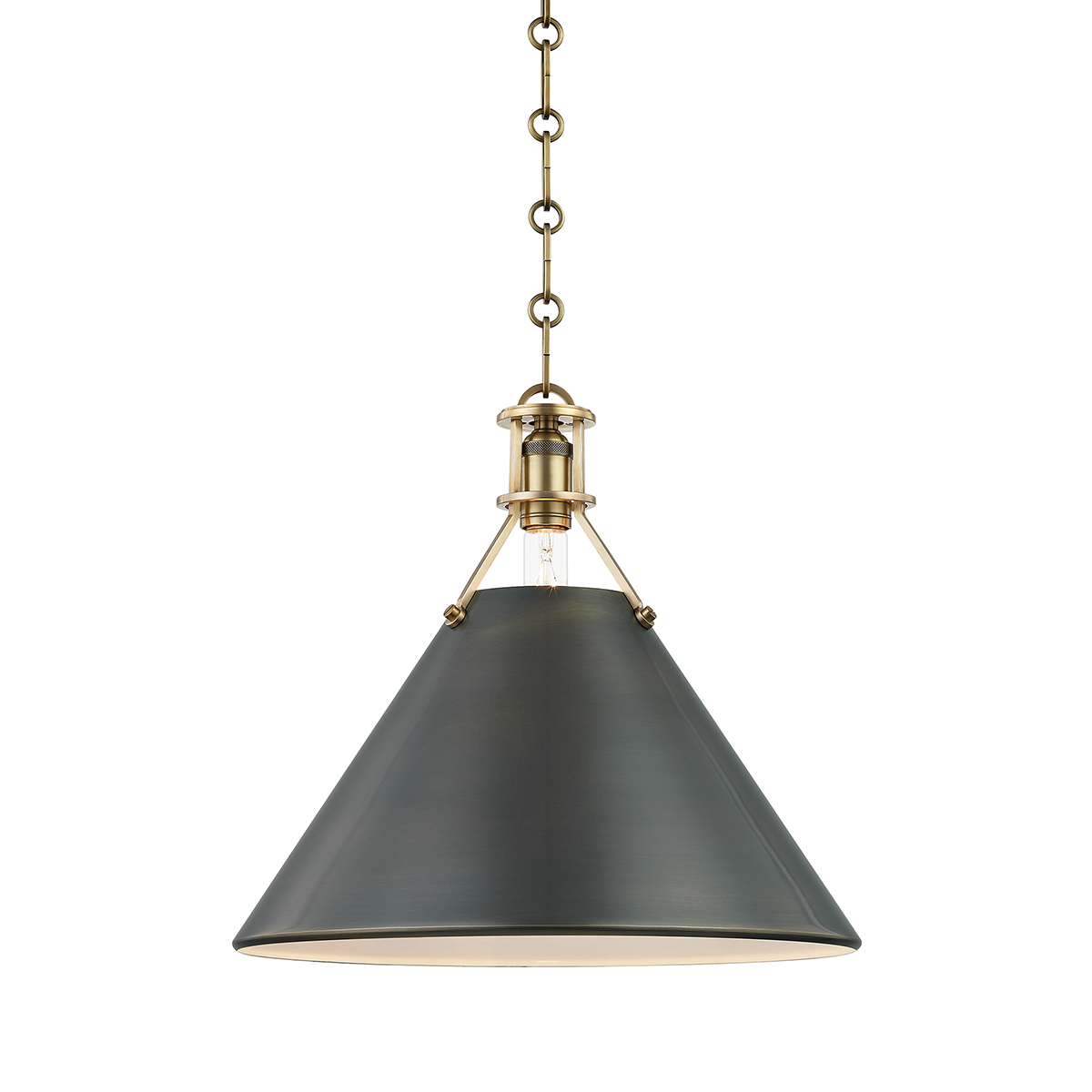 Hudson Valley Lighting Metal No. 2 Pendant Pendant Hudson Valley Lighting Aged/antique Distressed Bronze  