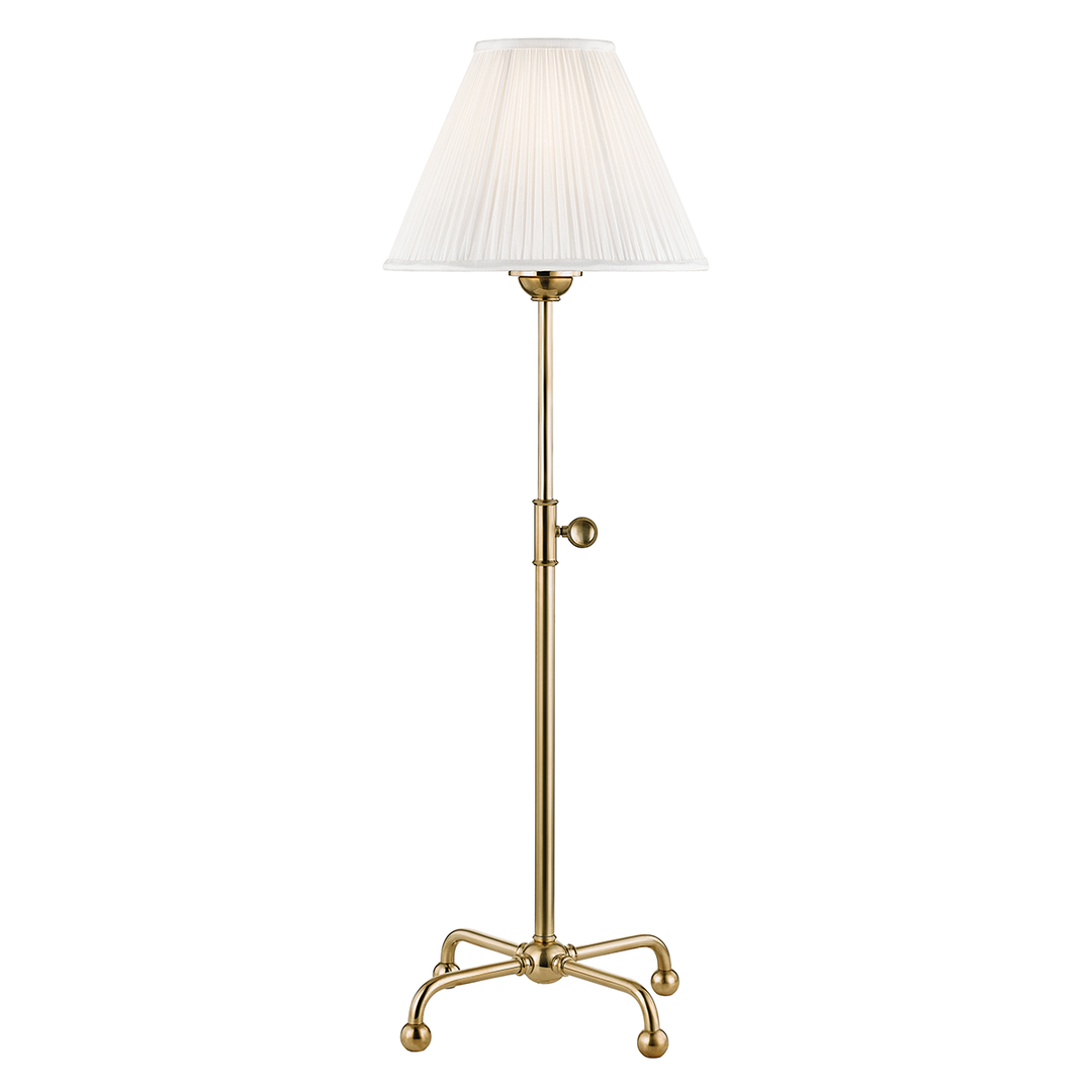 Hudson Valley Lighting Classic No.1 Table Lamp Table Lamps Hudson Valley Lighting Aged Brass  