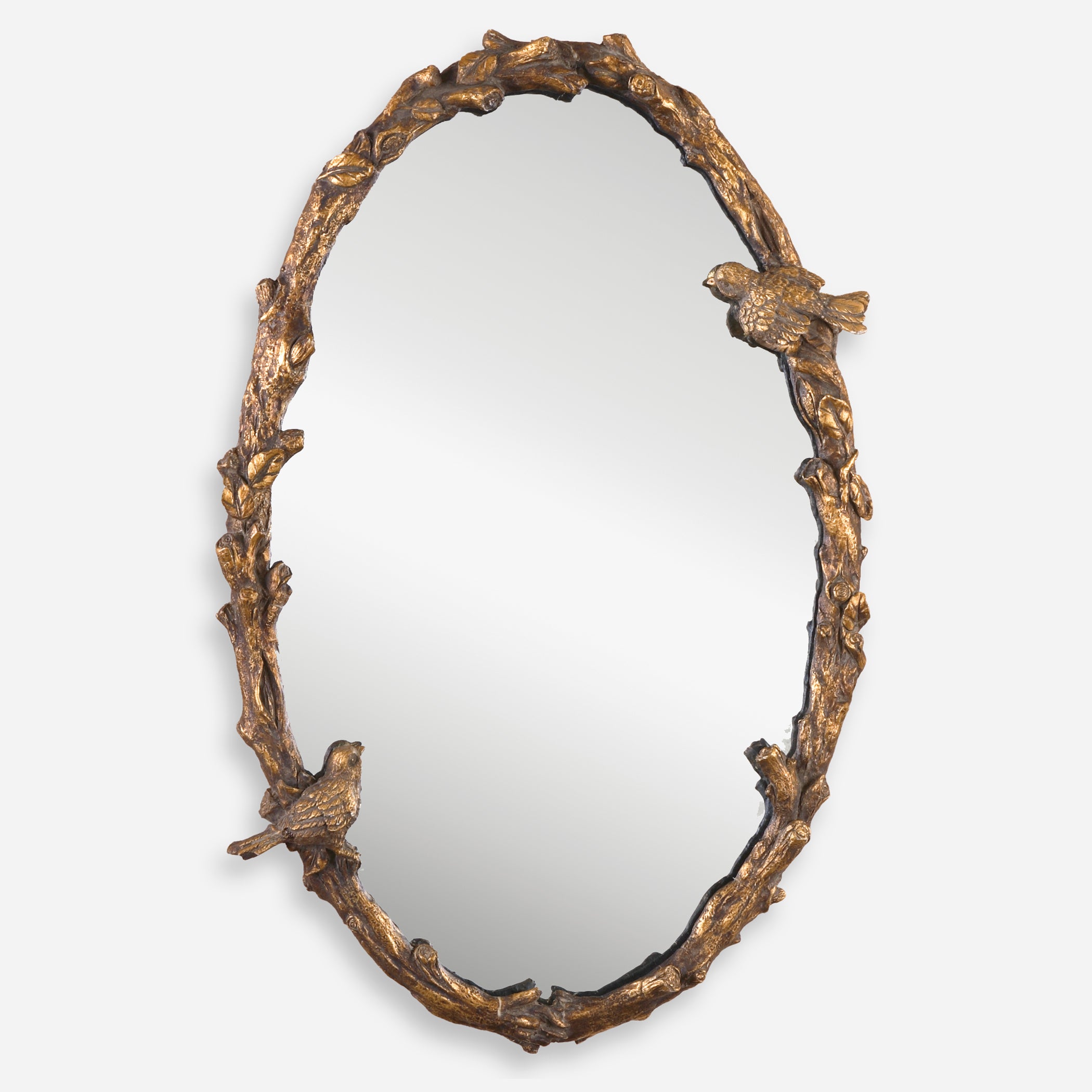 Uttermost Paza Gold Vanity Oval Mirrors Gold Vanity Oval Mirrors Uttermost   