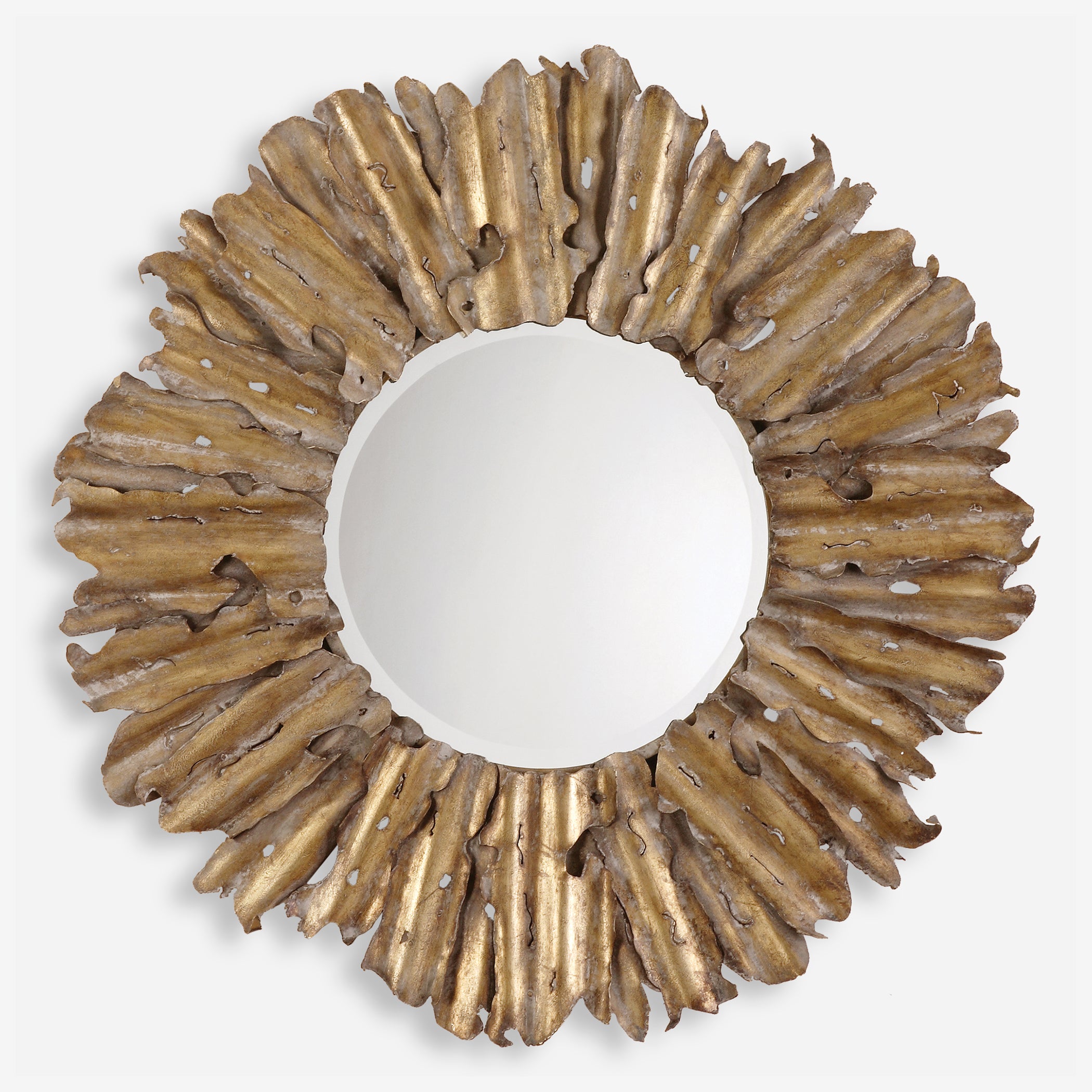 Uttermost Hemani Modern Round Sunburst Mirrors