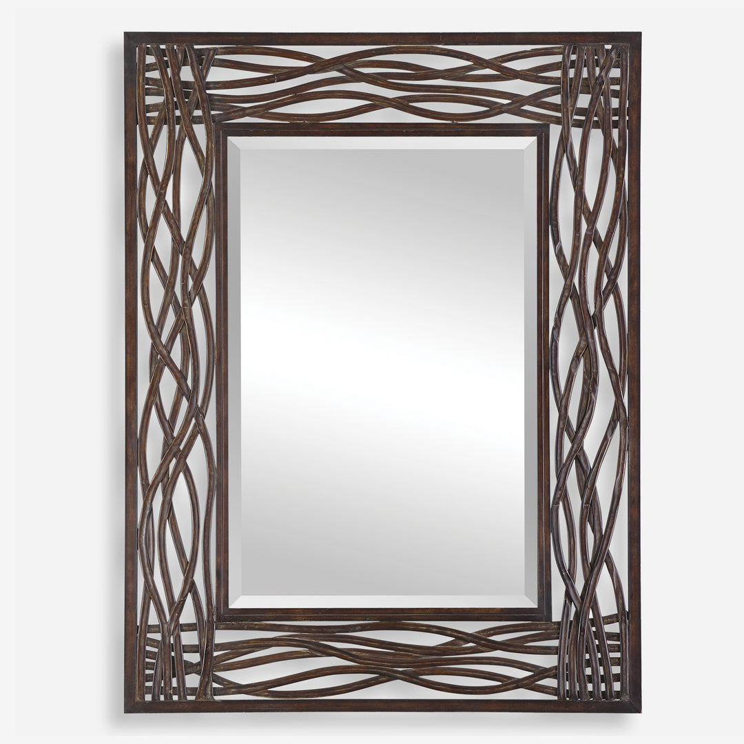 Uttermost Dorigrass Modern Rectangular Wood Mirrors Mirrors Uttermost   