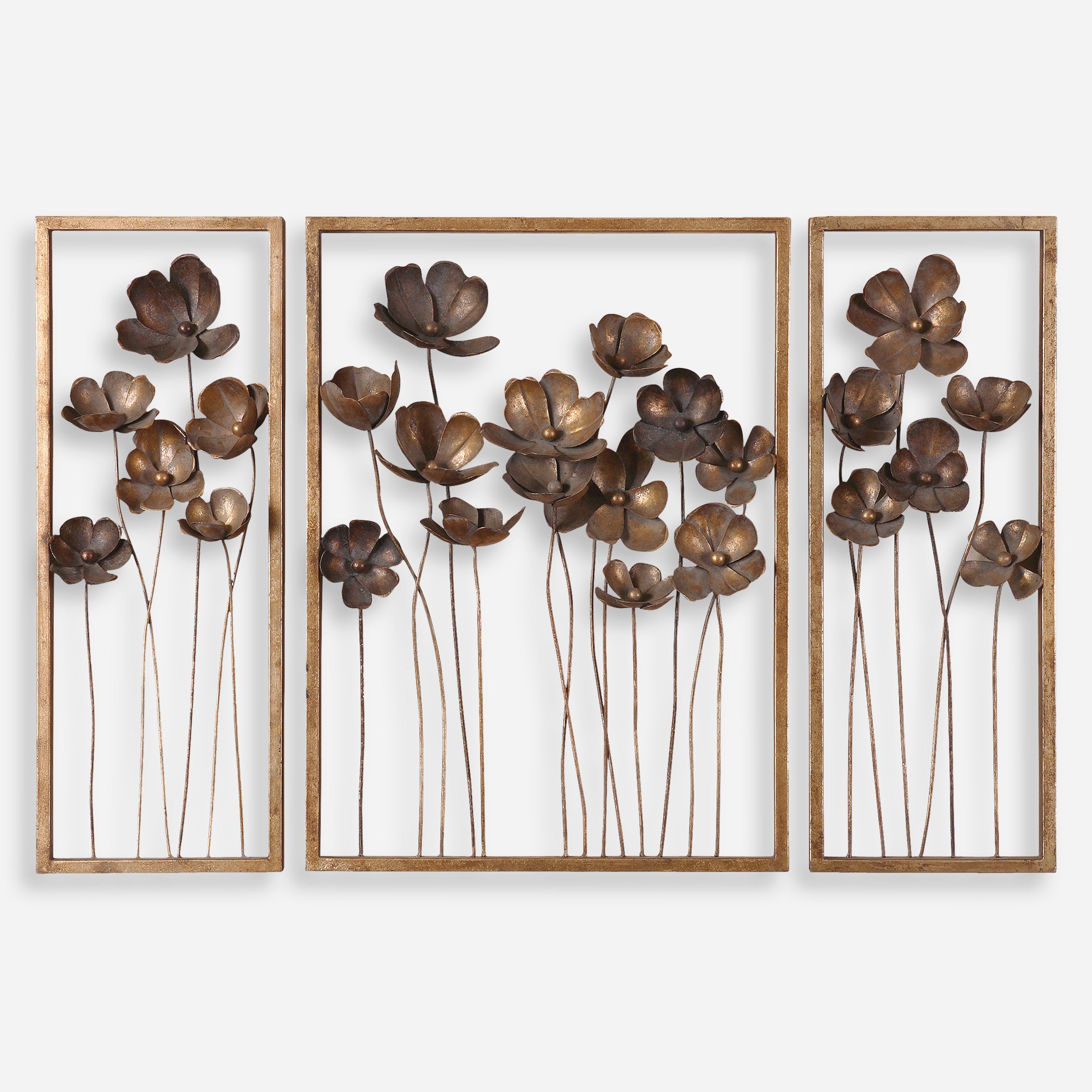 Uttermost Metal Tulips Wall Art Wall Art Uttermost   