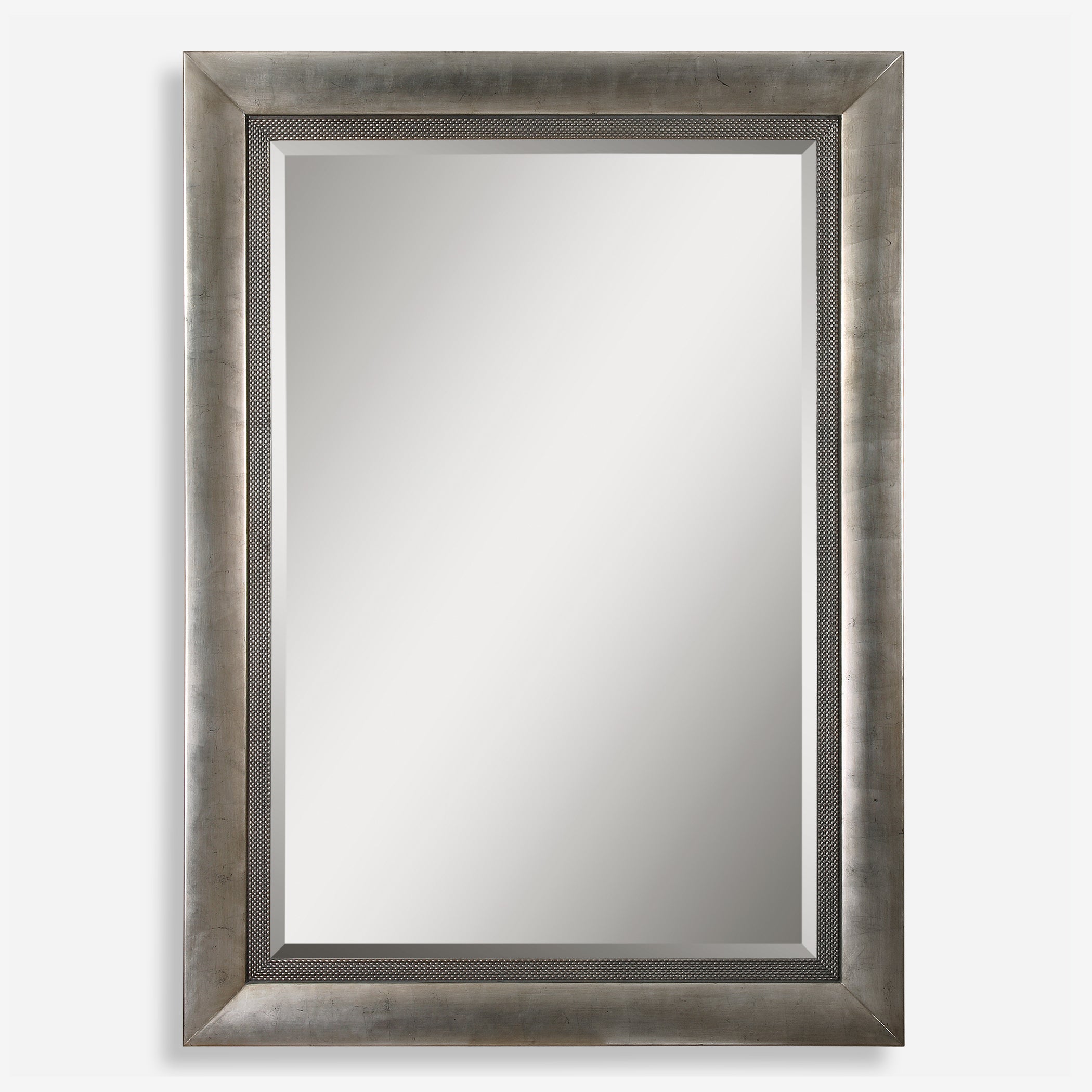 Uttermost Gilford Large Wood Modern Silver Mirrors