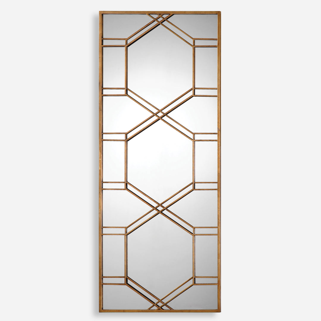 Uttermost Kennis Gold Leaf Leaner Mirrors