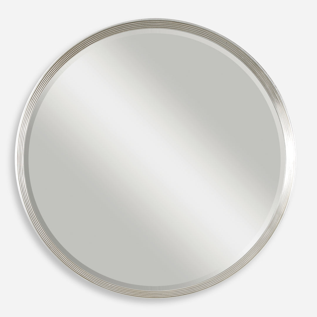 Uttermost Serenza Round Silver Mirrors Mirrors Uttermost   