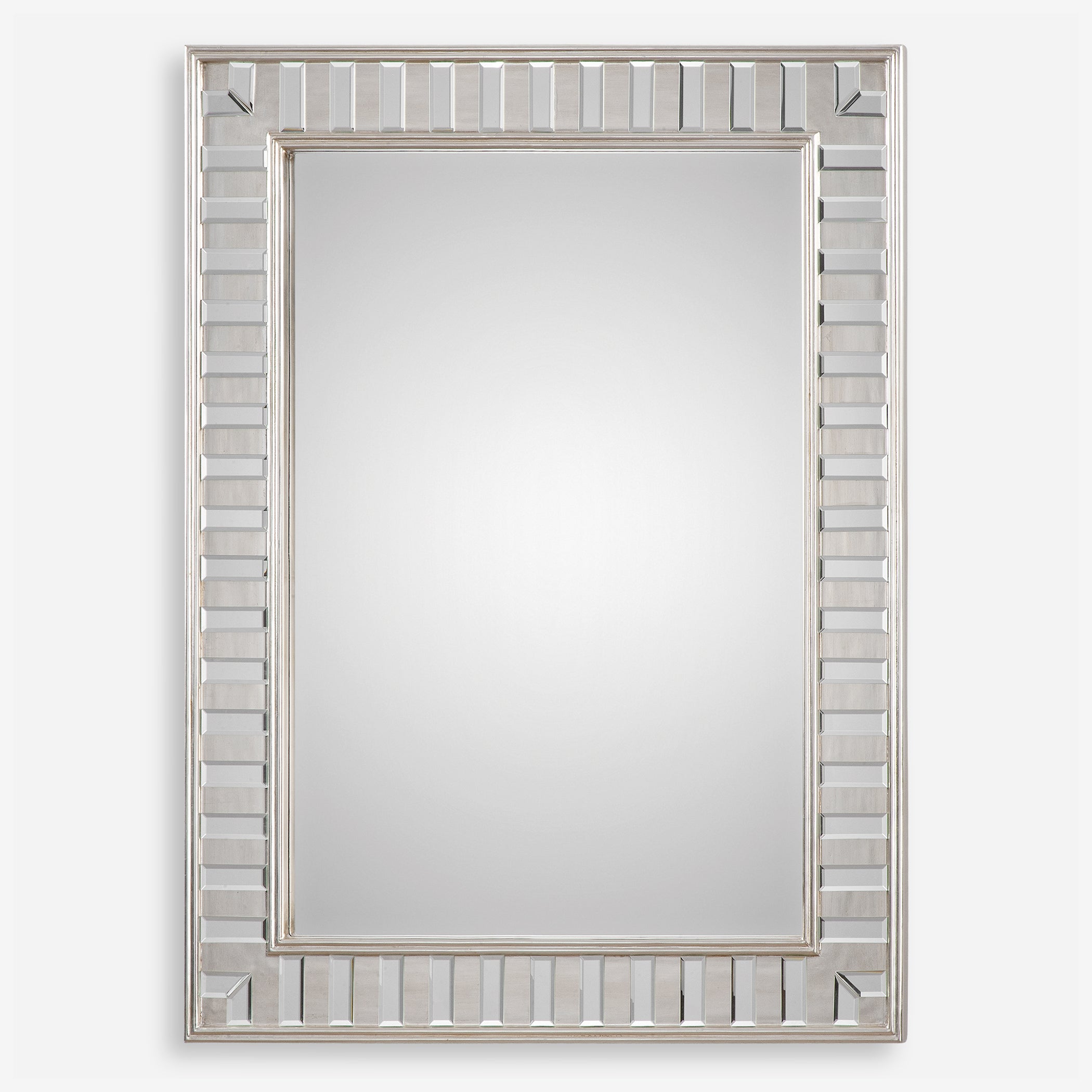 Uttermost Lanester Silver Leaf Mirror Silver Leaf Mirror Uttermost   