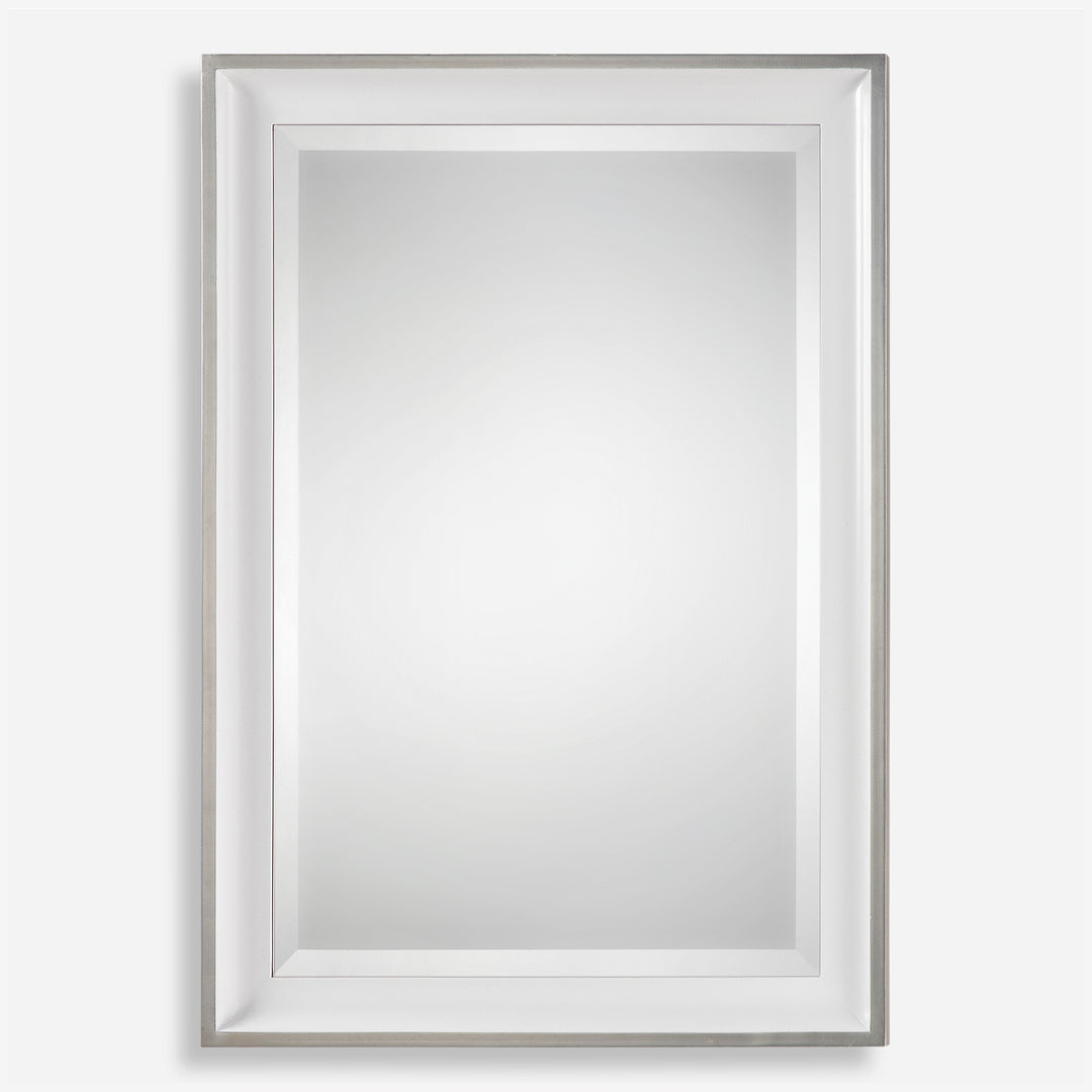 Uttermost Lahvahn  White Silver Mirror Mirrors Uttermost   