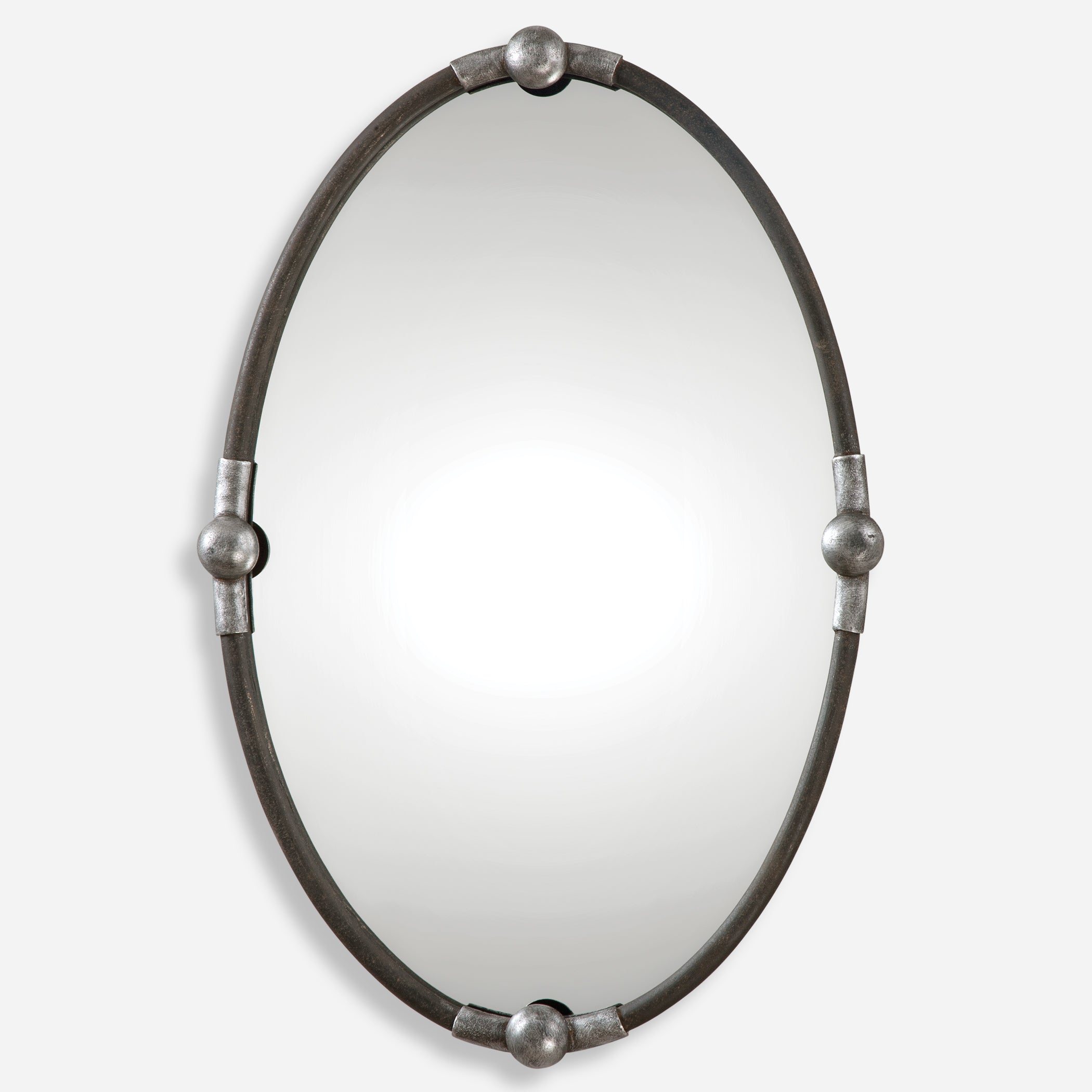 Uttermost Carrick Black Oval Mirror