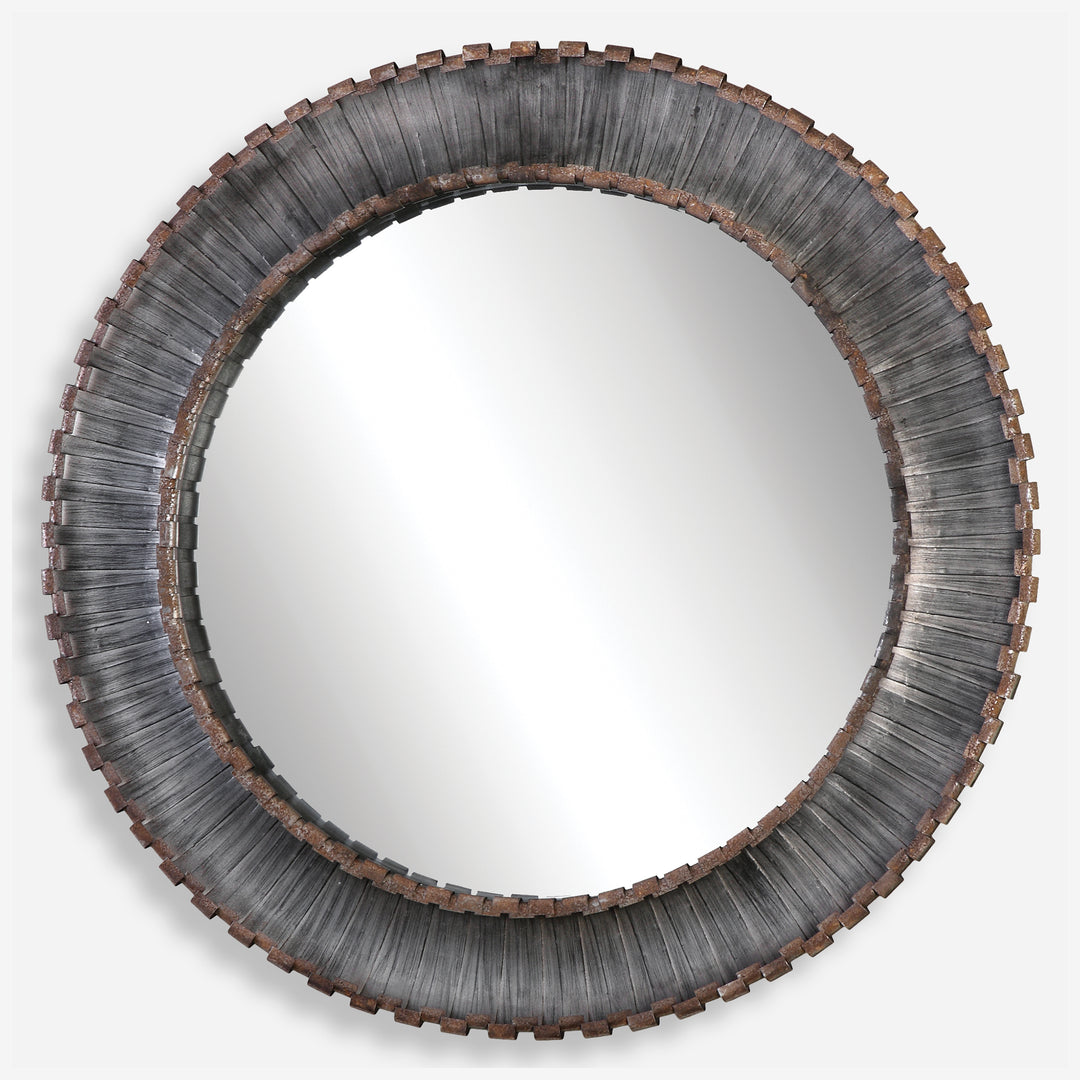 Uttermost Tanaina Silver Round Mirror