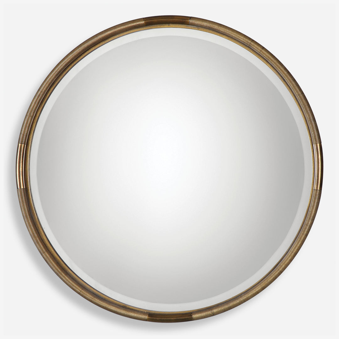 Uttermost Finnick Iron Coil Round Mirror Mirrors Uttermost   