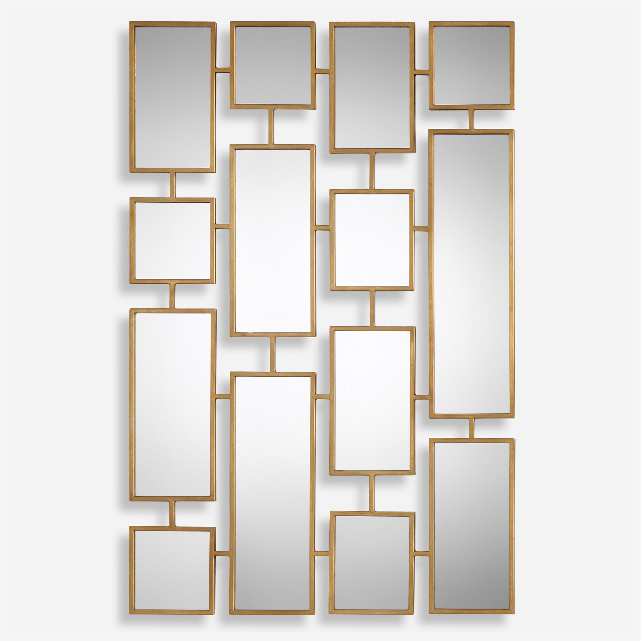 Uttermost Kennon Forged Gold Rectangles Mirror