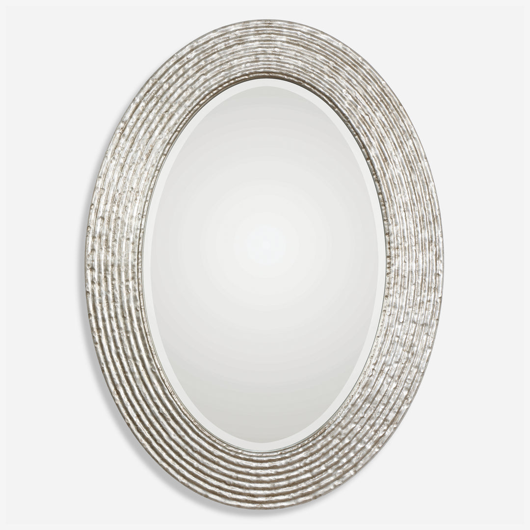 Uttermost Conder Oval Silver Mirror Mirrors Uttermost   