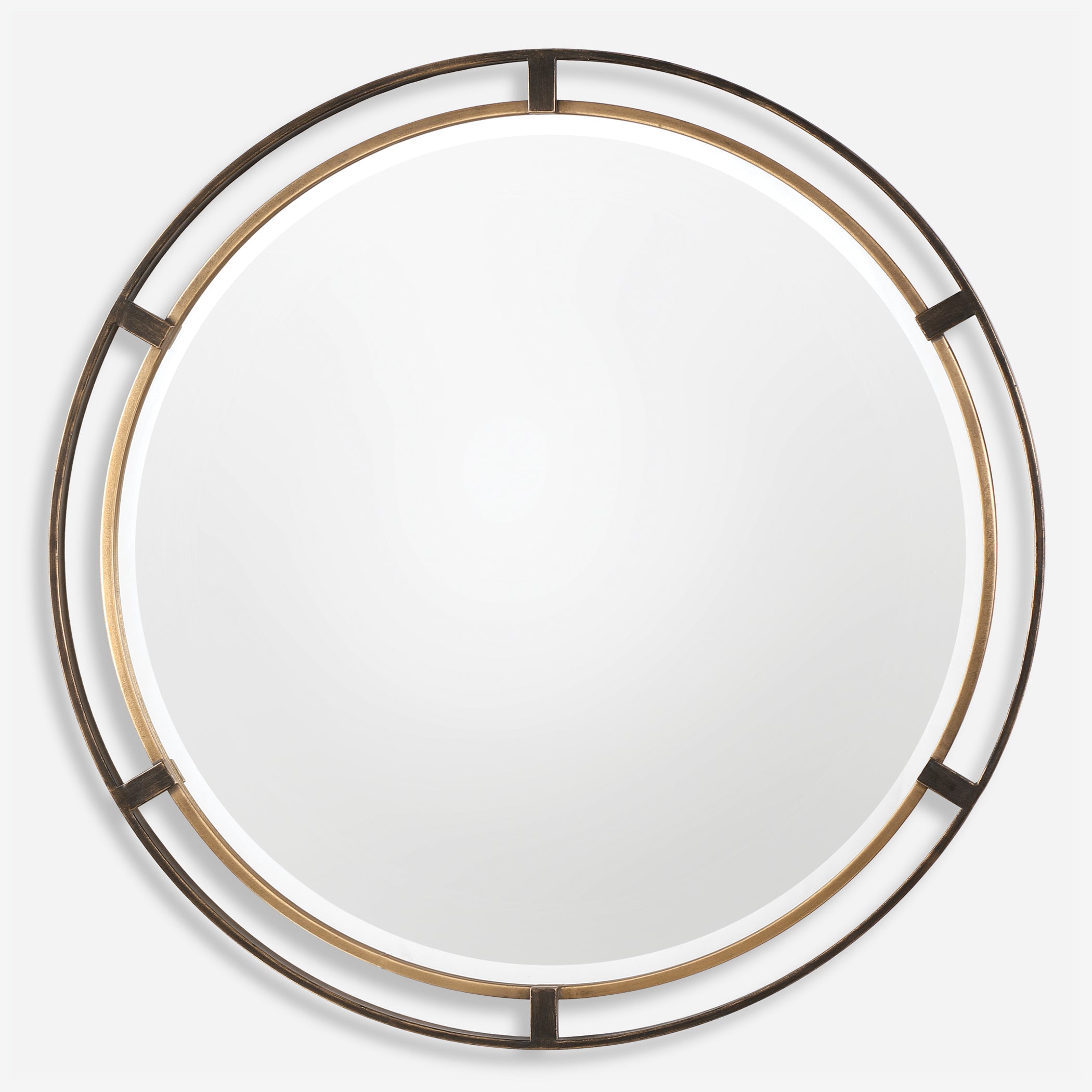 Uttermost Carrizo Bronze Round Mirror Bronze Round Mirror Uttermost   