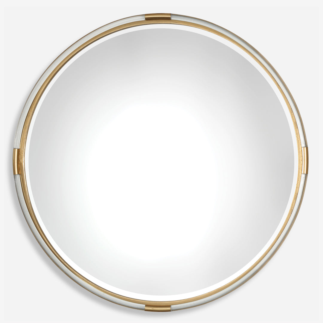 Uttermost Mackai Round Gold Mirror Mirrors Uttermost   