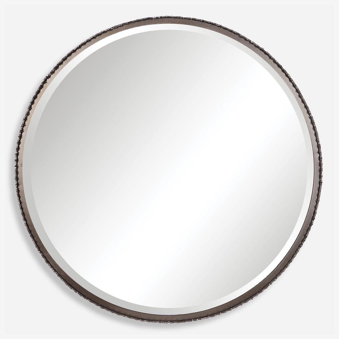 Uttermost Ada Round Steel Mirror Mirrors Uttermost   