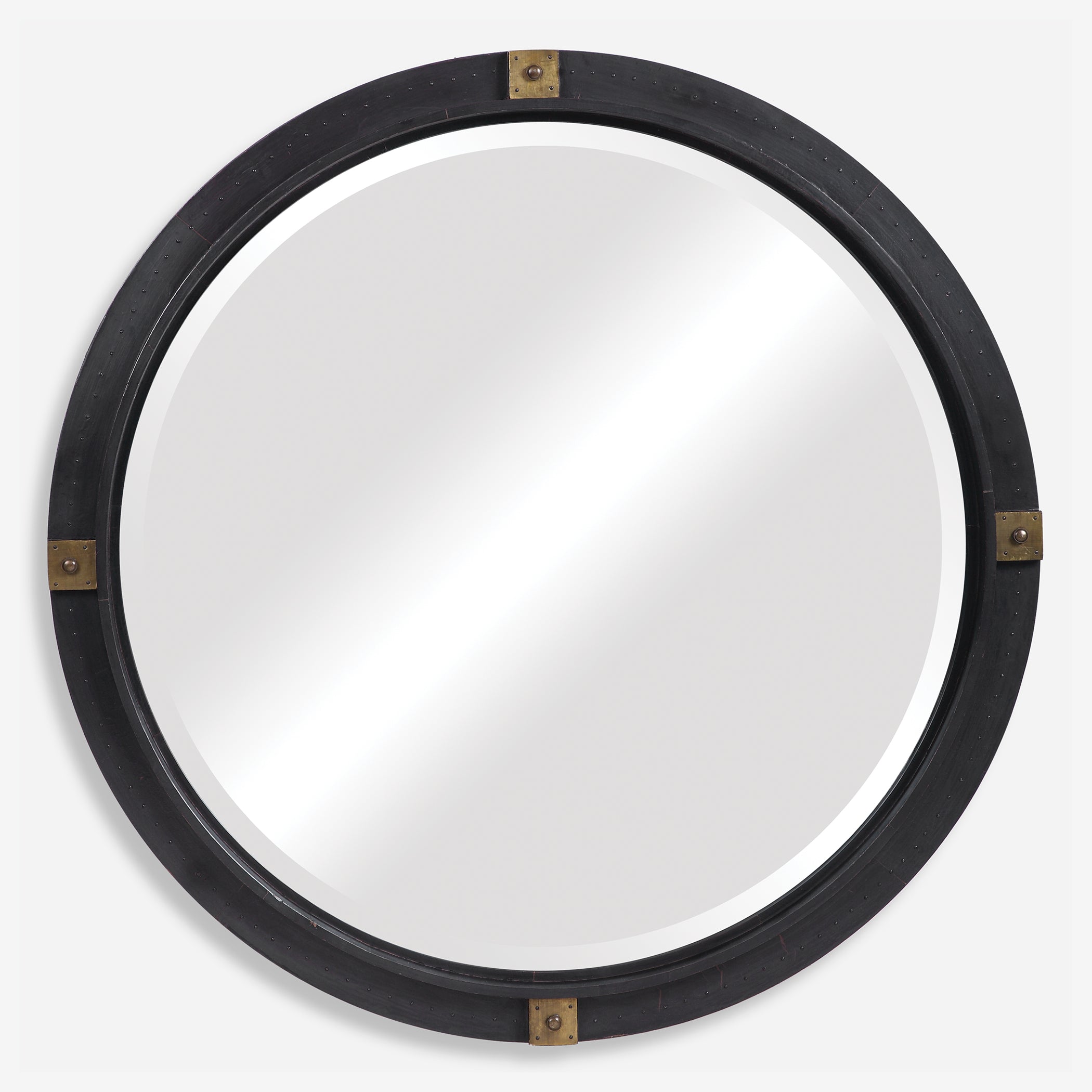 Uttermost Tull Industrial Round Mirror Industrial Round Mirror Uttermost   