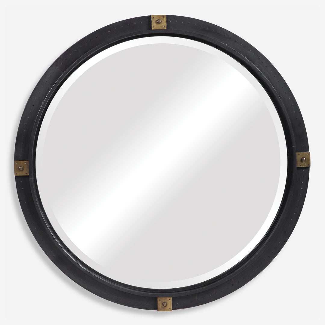 Uttermost Tull Industrial Round Mirror Mirrors Uttermost   