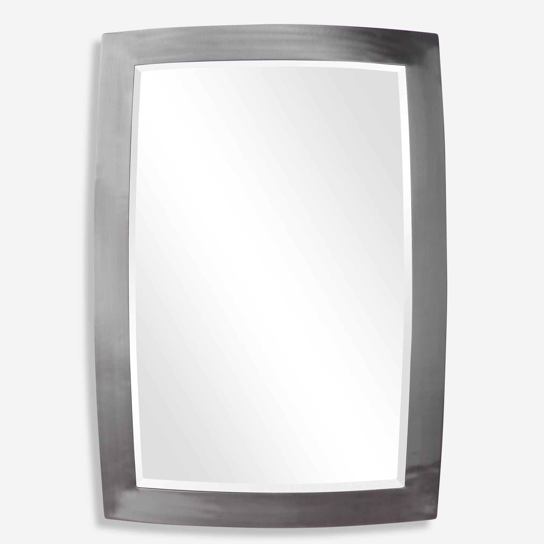 Uttermost Haskill Brushed Nickel Mirror Brushed Nickel Mirror Uttermost   