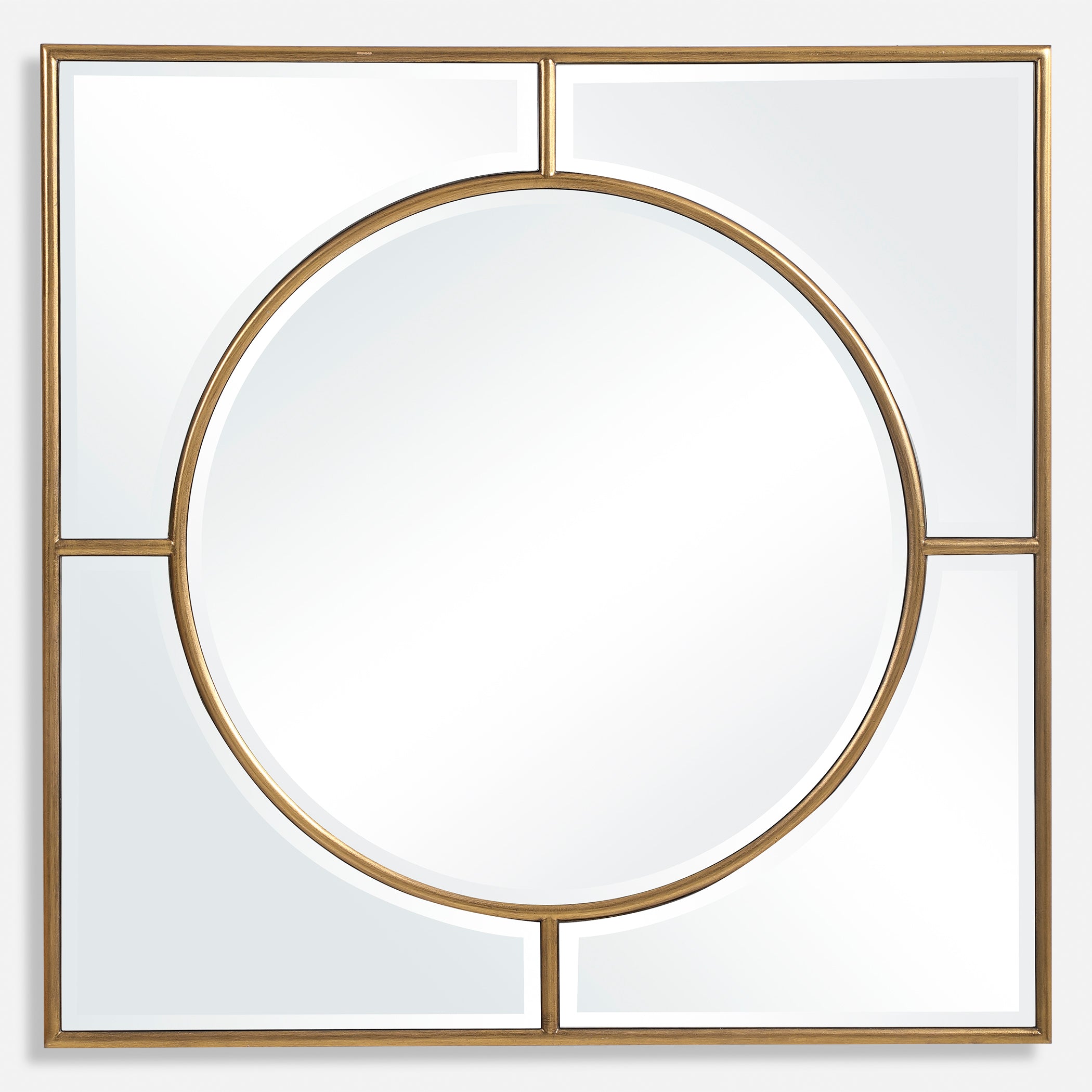 Uttermost Stanford Gold Square Mirror Gold Square Mirror Uttermost   