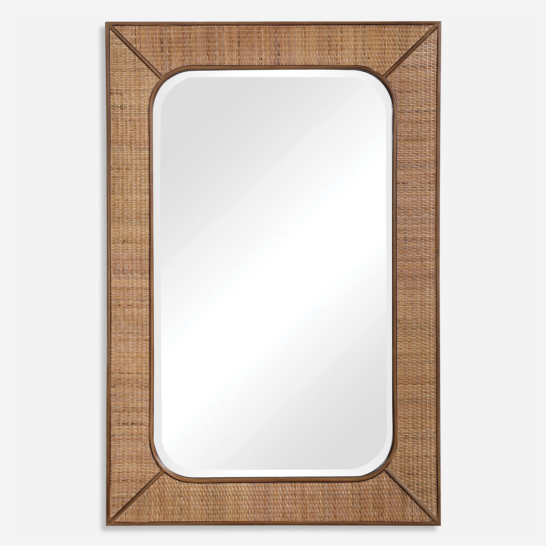 Uttermost Tahiti Rectangular Rattan Mirror