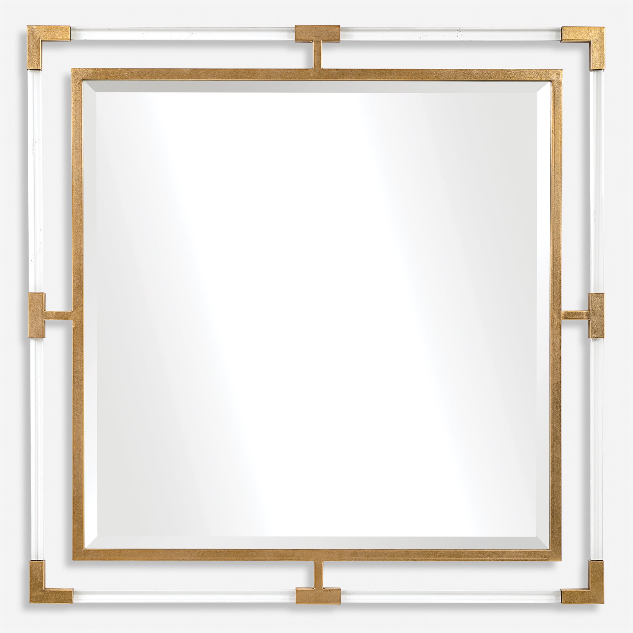 Uttermost Balkan Golden Square Mirror