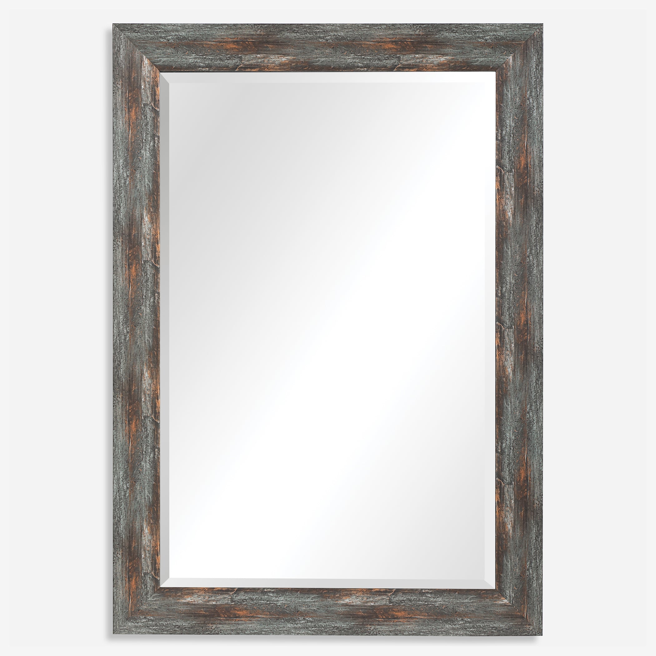 Uttermost Owenby Rustic Silver & Bronze Mirror Rustic Silver & Bronze Mirror Uttermost   