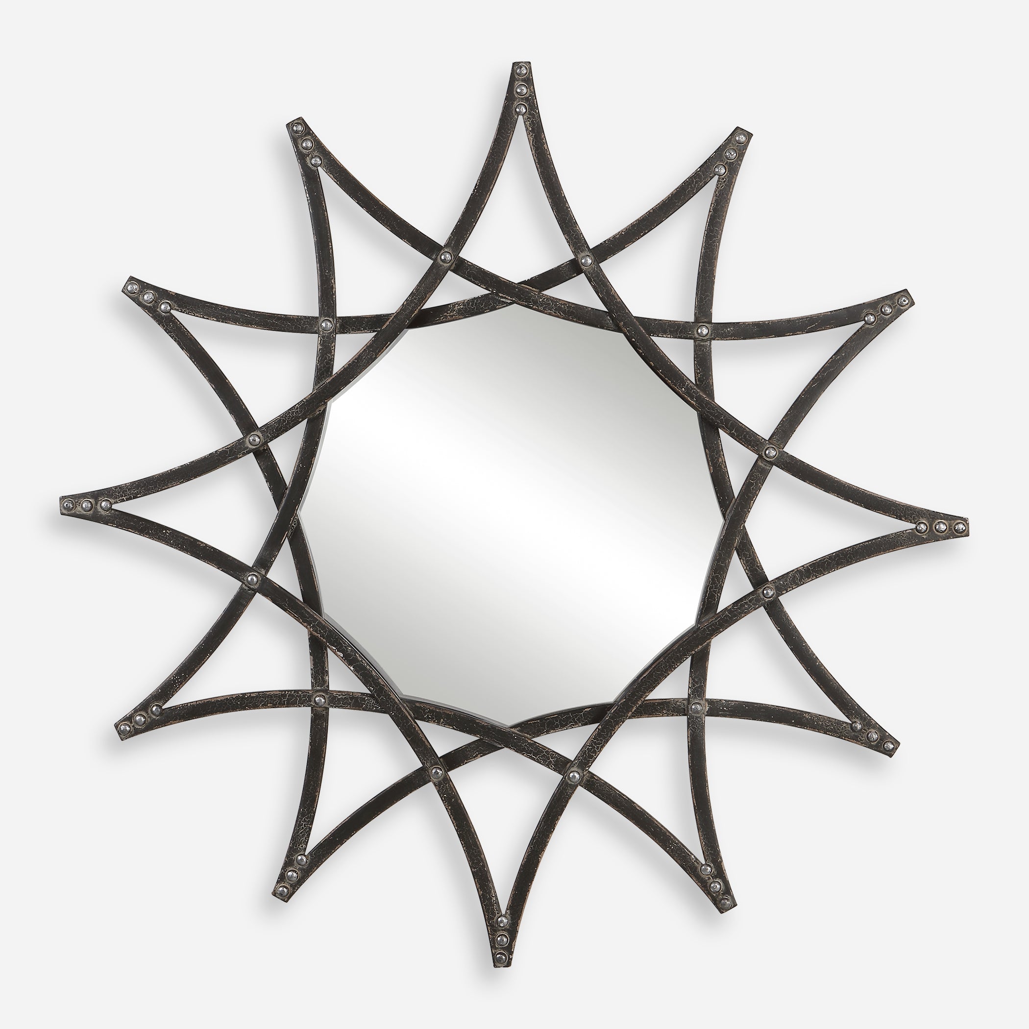 Uttermost Solaris Iron Star Mirror Iron Star Mirror Uttermost   