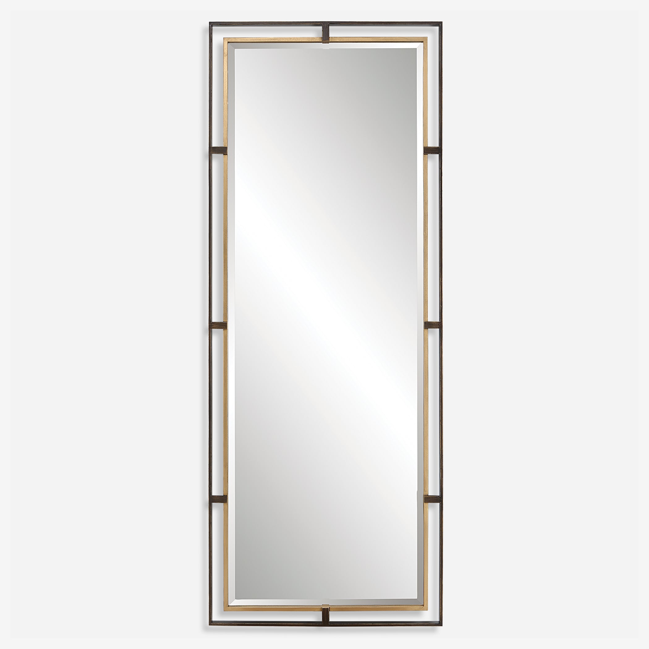 Uttermost Carrizo Tall Bronze & Gold Mirror